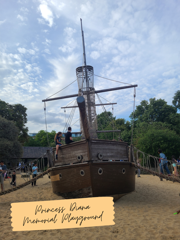the ship at the princess diana memorial playground